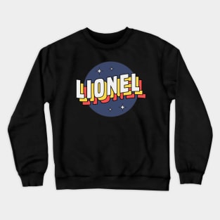 Lionel - Colorful Layered Retro Letters Crewneck Sweatshirt